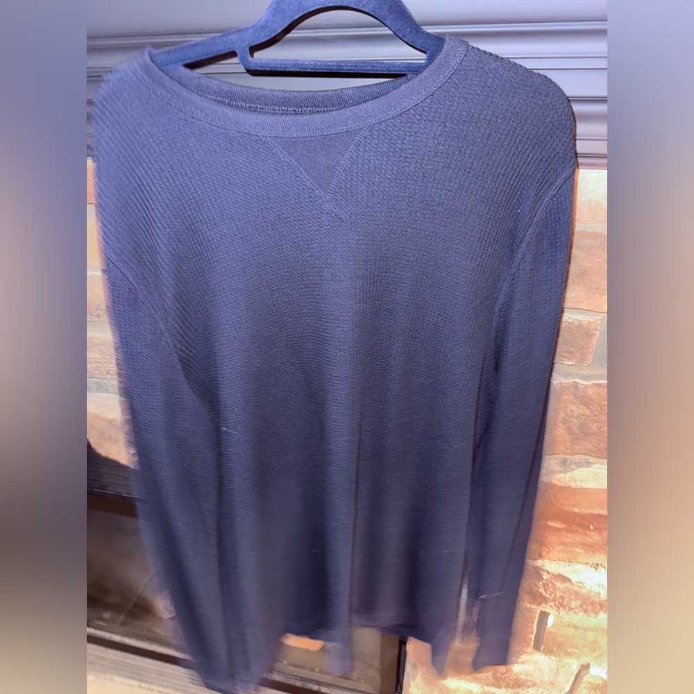 Sonoma Black Crewneck Sweater Classic Knit